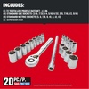image:imageCRAFTSMAN Mechanics Tool Set 14 Inch Drive 20 Piece CMMT12108NEW 20 Piece Set