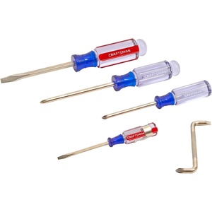 image:imageCRAFTSMAN Screwdriver Set 5 PC Magnetic Tips Comfort Handle CMHT65136Old Version
