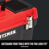 image:imageCRAFTSMAN Tool Box Lockable 20inch with Removable Tray and Small Parts Storage CMST20901