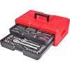 image:imageCRAFTSMAN Mechanics Tool Set 256Piece Hand Tool and Socket Set with 72tooth Low Profile Ratchet and 2Drawer Tool Box CMMT45256