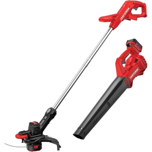 image:imageCRAFTSMAN 20V MAX Cordless Leaf Blower with Battery and Charger Hard Surface Electric Leaf BlowerPowerful up to 90 MPH Red CMCBL710D1Blower  Trimmer Combo Kit