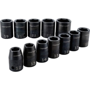 image:imageCRAFTSMAN Impact Socket Set Metric 12 12Piece CMMT15885Metric