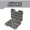 image:imageCRAFTSMAN OVERDRIVE 99Piece Gunmetal Chrome Mechanics Tool Set Standard SAEMetric Socket Set with Hard Case CMMT99099