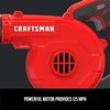 image:imageCRAFTSMAN V20 Cordless Leaf Blower 125 mph Bare Tool Only CMCBL0100BBlower Only