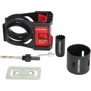 image:imageCRAFTSMAN Hole Saw Kit BiMetal Door Lock Installation Kit for Wood and Metal Doors CMAH1MDLMetal Door