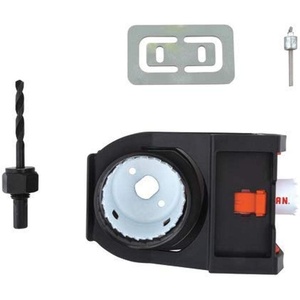 image:imageCRAFTSMAN Hole Saw Kit BiMetal Door Lock Installation Kit for Wood and Metal Doors CMAH1MDLWood Door