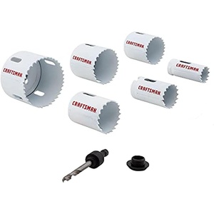 image:imageCRAFTSMAN Hole Saw Kit BiMetal Set 7Piece CMAH1SET77Pieces
