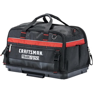 image:imageCRAFTSMAN TRADESTACK Tool Bag 225 Durable Polyester Black and Red CMST21450