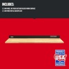 image:imageCRAFTSMAN Wood Top Work Surface with Steel Back Splash CMST25302BK