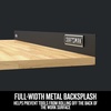image:imageCRAFTSMAN Wood Top Work Surface with Steel Back Splash CMST25302BK