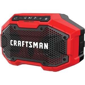 image:imageCRAFTSMAN V20 Wireless Portable Bluetooth Speaker Tool Only CMCR001B RedBluetooth Speaker Tool Only