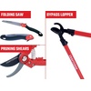 image:imageCRAFTSMAN CMXMKIT0170 Tree amp Shrub Pruning Set with Bypass Pruning Shears Bypass Lopper and Folding Pruning SawTree  Shrub Pruning Set