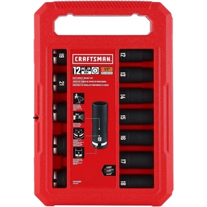image:imageCRAFTSMAN 12 pc 12 in MM Deep Impact Socket Set CMMT16887