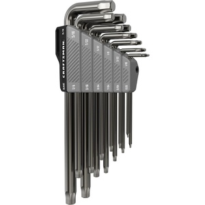 image:imageCRAFTSMAN OVERDRIVE SAE LKey Hex Key Set 13 PC CMHT26034  LKey allen wrench set Includes 13 PCs from 005 In to 38 In Corrosion resistant Tight Torque Swivel holder