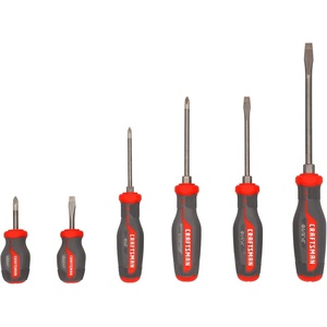 image:imageCRAFTSMAN OVERDRIVE Screwdriver Set 6 PC CMHT65125  Flat head screwdrivers 14 x 15 in 14 x 4 in 516 x 6 in PH2 x 4 in PH1 x 3 in PH 14 x 15 in