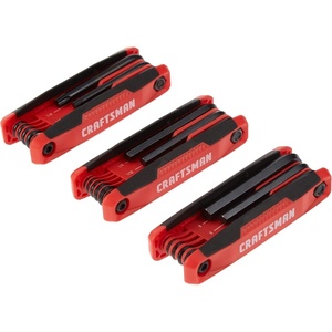 image:imageCRAFTSMAN Hex Key Set 25Key 3 Pack Folding CMHT26004Pack of 3