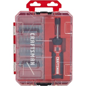 image:imageCRAFTSMAN Torque Screwdriver Set with Storage 1 Phillips Slotted Hex Torx and Square Screwdriving Bits 29 Piece CMHT68130One Size