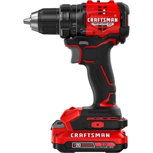 image:imageCRAFTSMAN V20 BRUSHLESS RP Compact DrillDriver Variable Speeed Trigger Built In LED Includes Battery and Charger CMCD714D1