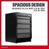 image:imageCRAFTSMAN Welded 5Drawer Base Cabinet BlackGray CMST32603BG