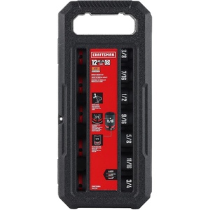 image:imageCRAFTSMAN 12 pc 12 in SAE Shallow Impact Socket Set CMMT16884