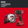 image:imageCRAFTSMAN V20 Cordless Power Tool Combo Kit with DrillDriver Circular Saw 2 Batteries and Charger CMCK202C22Tool Cordless Combo Kit with 2 batteries